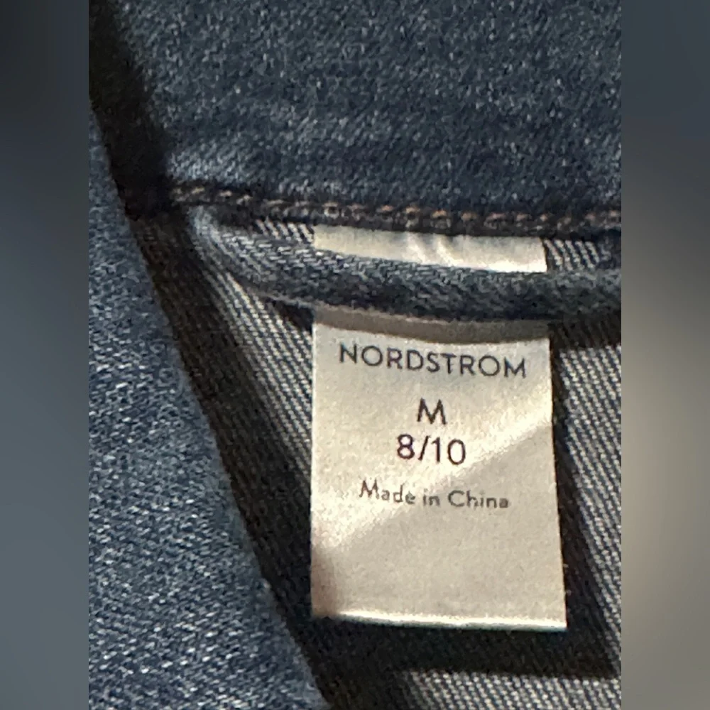 Nordstrom Denim Jean Jacket Button Down 6 Pocket Girl’s 8/10
